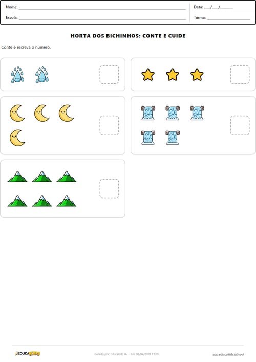Contagem educação infantil